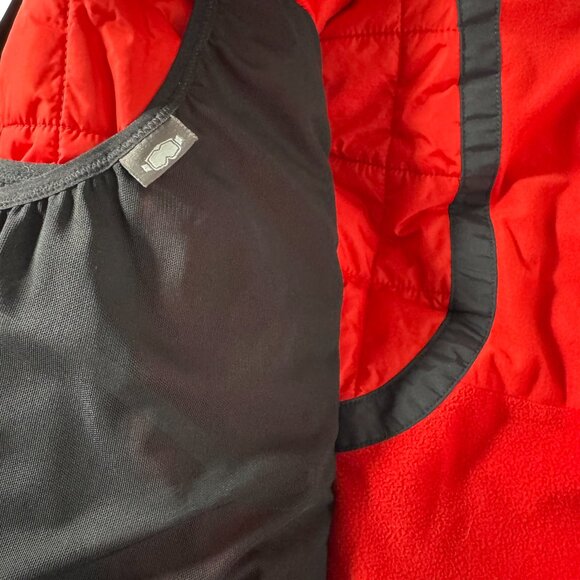 L.L. Bean Ski Snow Jacket Mens 2XL Black Red Nylon Fleece Lined CJ-2049 - Picture 10 of 12